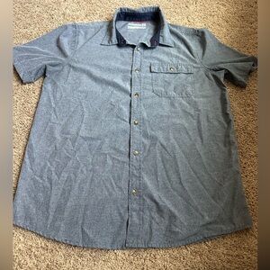 Avalanche Men's Casual Gray Button Down Shirt